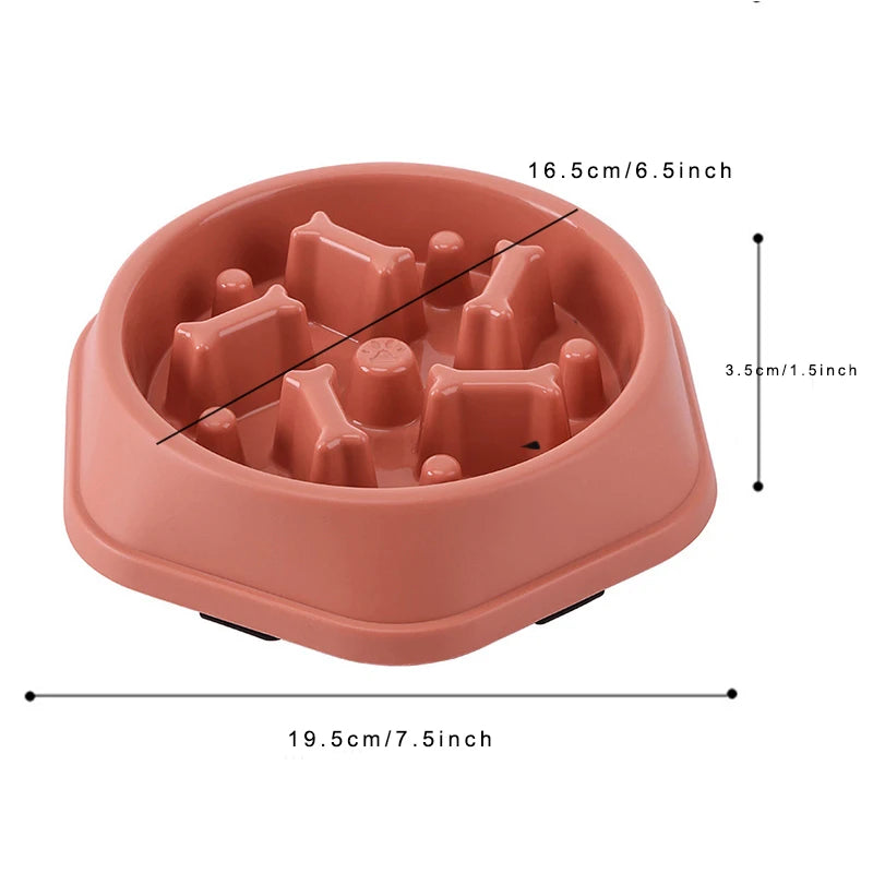 Anti-choking Slow Feeding Dog Bowl