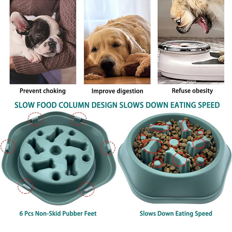 Anti-choking Slow Feeding Dog Bowl